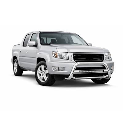 MAX Beacon Bull Bar-Stainless Steel-2006-2014 Honda Ridgeline/2003-2008 Honda Pilot/2001-2006 Acura MDX|Black Horse Off Road