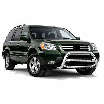 Black Horse Off Road - MAX Beacon Bull Bar-Stainless Steel-2006-2014 Honda Ridgeline/2003-2008 Honda Pilot/2001-2006 Acura MDX|Black Horse Off Road - Image 6