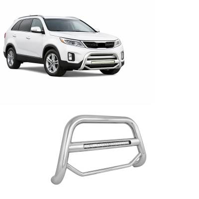 MAX Beacon Bull Bar-Stainless Steel-2013-2016 Hyundai Santa Fe/2014-2015 Kia Sorento|Black Horse Off Road