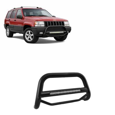MAX Beacon Bull Bar-Black-1992-1998 Jeep Grand Cherokee|Black Horse Off Road