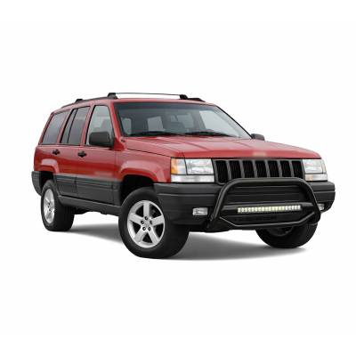 Black Horse Off Road - MAX Beacon Bull Bar-Black-1992-1998 Jeep Grand Cherokee|Black Horse Off Road - Image 4