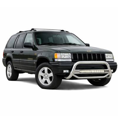 Black Horse Off Road - MAX Beacon Bull Bar-Stainless Steel-1992-1998 Jeep Grand Cherokee|Black Horse Off Road - Image 2