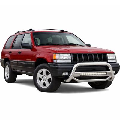 Black Horse Off Road - MAX Beacon Bull Bar-Stainless Steel-1992-1998 Jeep Grand Cherokee|Black Horse Off Road - Image 3
