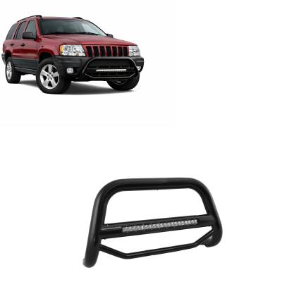MAX Beacon Bull Bar-Black-1999-2004 Jeep Grand Cherokee|Black Horse Off Road