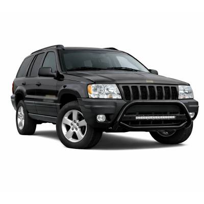 Black Horse Off Road - MAX Beacon Bull Bar-Black-1999-2004 Jeep Grand Cherokee|Black Horse Off Road - Image 3