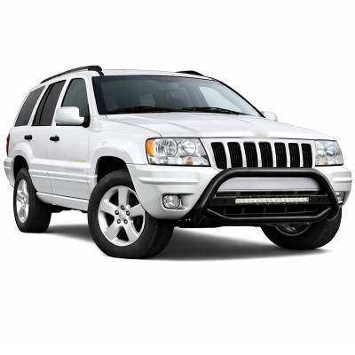 Black Horse Off Road - MAX Beacon Bull Bar-Black-1999-2004 Jeep Grand Cherokee|Black Horse Off Road - Image 5
