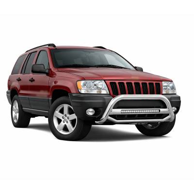 Black Horse Off Road - MAX Beacon Bull Bar-Stainless Steel-1999-2004 Jeep Grand Cherokee|Black Horse Off Road - Image 2