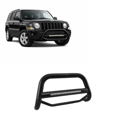 Black Horse Off Road - MAX Beacon Bull Bar-Black-2008-2017 Jeep Patriot|Black Horse Off Road - Image 2