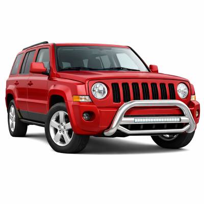 Black Horse Off Road - MAX Beacon Bull Bar-Stainless Steel-2008-2017 Jeep Patriot|Black Horse Off Road - Image 3