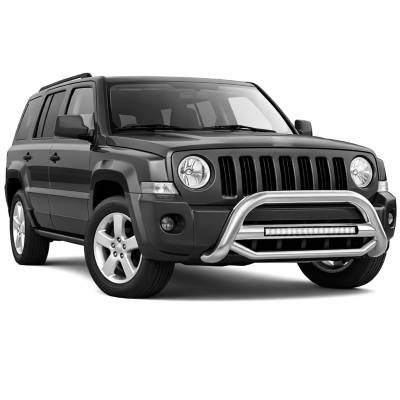 Black Horse Off Road - MAX Beacon Bull Bar-Stainless Steel-2008-2017 Jeep Patriot|Black Horse Off Road - Image 4