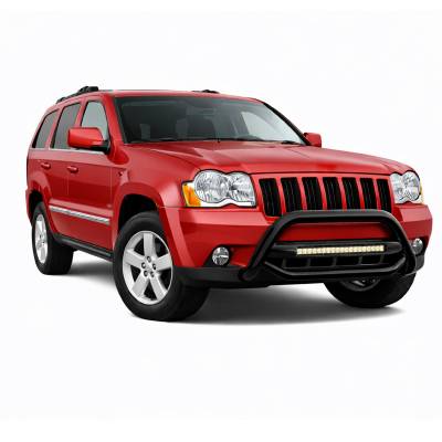 Black Horse Off Road - MAX Beacon Bull Bar-Black-2008-2010 Jeep Grand Cherokee|Black Horse Off Road - Image 2