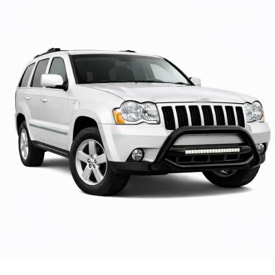 Black Horse Off Road - MAX Beacon Bull Bar-Black-2008-2010 Jeep Grand Cherokee|Black Horse Off Road - Image 4