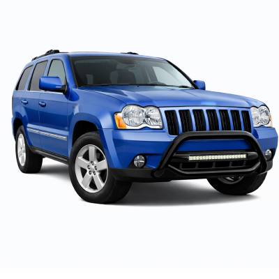 Black Horse Off Road - MAX Beacon Bull Bar-Black-2008-2010 Jeep Grand Cherokee|Black Horse Off Road - Image 5