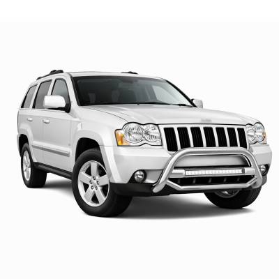 Black Horse Off Road - MAX Beacon Bull Bar-Stainless Steel-2008-2010 Jeep Grand Cherokee|Black Horse Off Road - Image 2