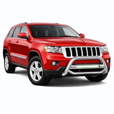 Black Horse Off Road - MAX Beacon Bull Bar-Stainless Steel-2011-2021 Jeep Grand Cherokee/2011-2013 Dodge Durango|Black Horse Off Road - Image 4