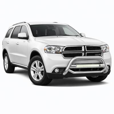 Black Horse Off Road - MAX Beacon Bull Bar-Stainless Steel-2011-2021 Jeep Grand Cherokee/2011-2013 Dodge Durango|Black Horse Off Road - Image 3