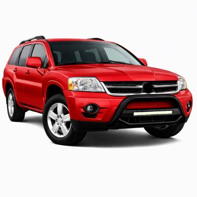Black Horse Off Road - MAX Beacon Bull Bar-Black-2004-2011 Mitsubishi Endeavor|Black Horse Off Road - Image 4