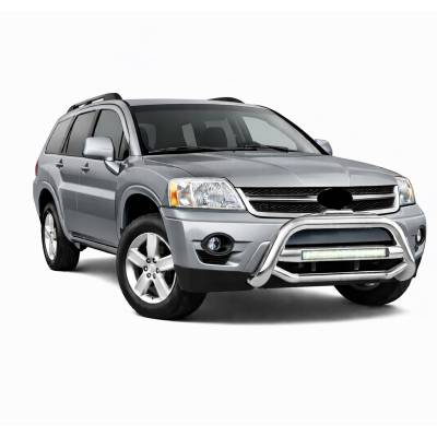 Black Horse Off Road - MAX Beacon Bull Bar-Stainless Steel-2004-2011 Mitsubishi Endeavor|Black Horse Off Road - Image 4