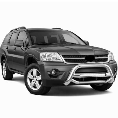 Black Horse Off Road - MAX Beacon Bull Bar-Stainless Steel-2004-2011 Mitsubishi Endeavor|Black Horse Off Road - Image 5