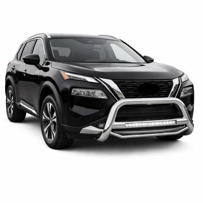 Black Horse Off Road - MAX Beacon Bull Bar-Stainless Steel-2021-2023 Nissan Rogue|Black Horse Off Road - Image 3