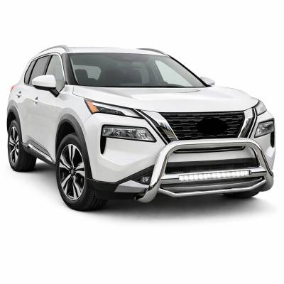 Black Horse Off Road - MAX Beacon Bull Bar-Stainless Steel-2021-2023 Nissan Rogue|Black Horse Off Road - Image 4