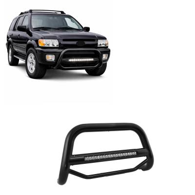 Black Horse Off Road - MAX Beacon Bull Bar-Black-1999-2003 Infiniti QX4/1999-2004 Nissan Pathfinder|Black Horse Off Road - Image 2