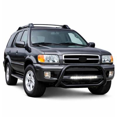 Black Horse Off Road - MAX Beacon Bull Bar-Black-1999-2003 Infiniti QX4/1999-2004 Nissan Pathfinder|Black Horse Off Road - Image 3