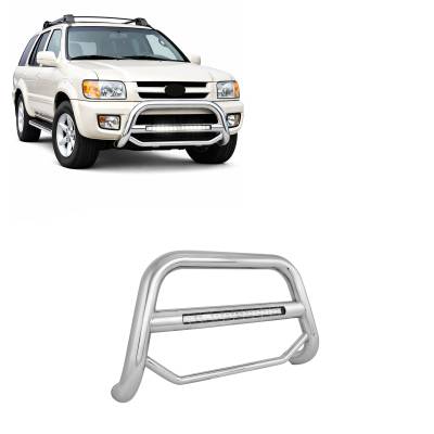 Black Horse Off Road - MAX Beacon Bull Bar-Stainless Steel-1999-2003 Infiniti QX4/1999-2004 Nissan Pathfinder|Black Horse Off Road - Image 2