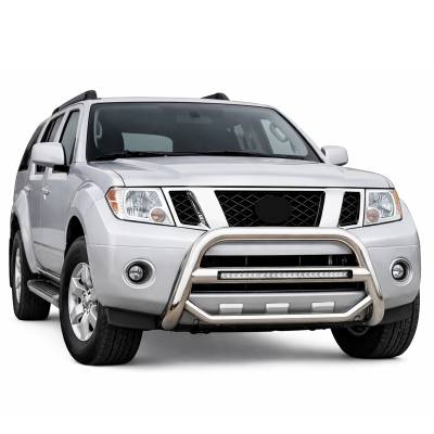 Black Horse Off Road - MAX Beacon Bull Bar-Stainless Steel-2008-2012 Nissan Pathfinder|Black Horse Off Road - Image 4