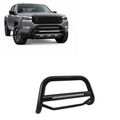 Black Horse Off Road - MAX Beacon Bull Bar-Black-2005-2021 Nissan Frontier/2005-2007 Nissan Pathfinder/2005-2015 Nissan Xterra|Black Horse Off Road - Image 2