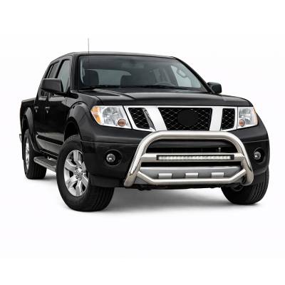 Black Horse Off Road - MAX Beacon Bull Bar-Stainless Steel-2005-2021 Nissan Frontier/2005-2007 Nissan Pathfinder/2005-2015 Nissan Xterra|Black Horse Off Road - Image 4