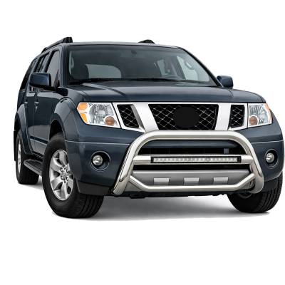 Black Horse Off Road - MAX Beacon Bull Bar-Stainless Steel-2008-2012 Nissan Pathfinder|Black Horse Off Road - Image 3