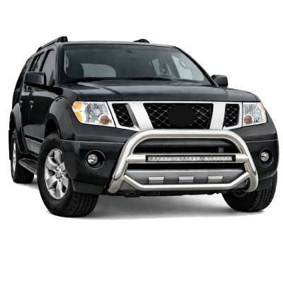 Black Horse Off Road - MAX Beacon Bull Bar-Stainless Steel-2008-2012 Nissan Pathfinder|Black Horse Off Road - Image 4
