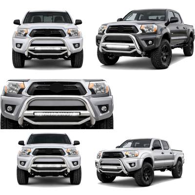 Black Horse Off Road - MAX Beacon Bull Bar-Stainless Steel-2005-2015 Toyota Tacoma|Black Horse Off Road - Image 4