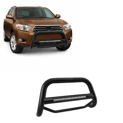 MAX Beacon Bull Bar-Black-2008-2010 Toyota Highlander|Black Horse Off Road