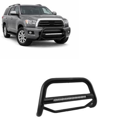 MAX Beacon Bull Bar-Black-2008-2022 Toyota Sequoia/2007-2021 Toyota Tundra|Black Horse Off Road