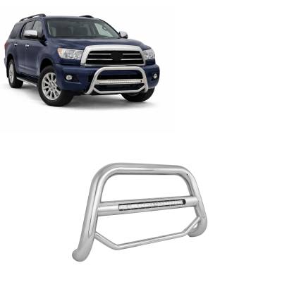 MAX Beacon Bull Bar-Stainless Steel-2008-2022 Toyota Sequoia/2007-2021 Toyota Tundra|Black Horse Off Road