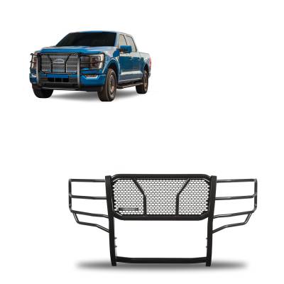 RUGGED HD Grille Guard-Black-2021-2026 Ford F-150|Black Horse Off Road