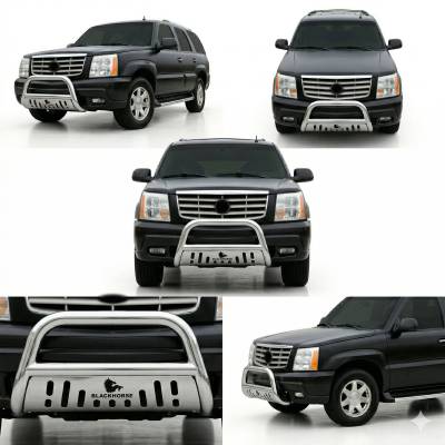 Black Horse Off Road - Bull Bar-Stainless Steel- Yukon XL/Yukon/Sierra 1500/Silverado 1500/Avalanche/Escalade EXT/ Escalade ESV/ Suburban 1500/Suburban/ Tahoe|Black Horse Off Road - Image 9
