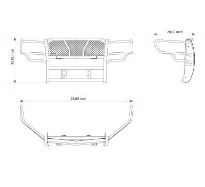 Black Horse Off Road - RUGGED HD Grille Guard-Black-2009-2014 Ford F-150|Black Horse Off Road - Image 7