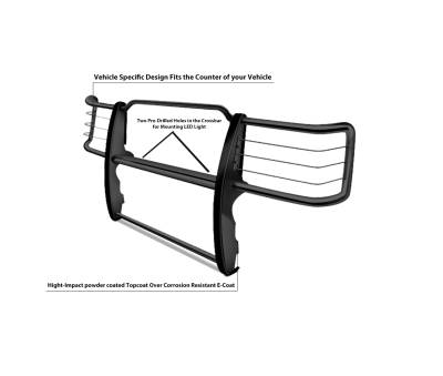 Black Horse Off Road - Grille Guard-Black-Silverado 2500 HD/Silverado 3500 HD|Black Horse Off Road - Image 11
