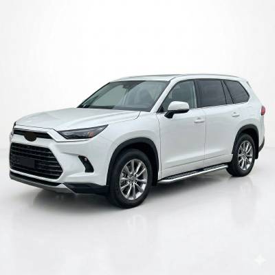 Black Horse Off Road - PINNACLE  Running Boards-Black & Silver-2024-2024 Toyota Grand Highlander|Black Horse Off Road - Image 2