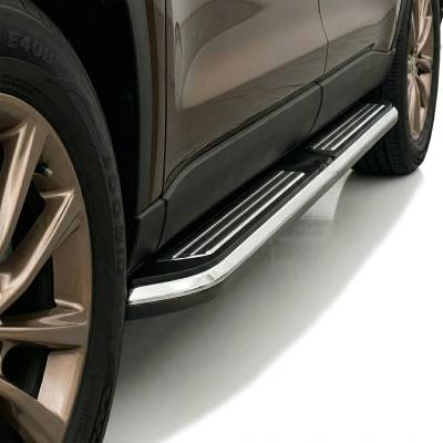 Black Horse Off Road - PINNACLE  Running Boards-Black & Silver-2024-2024 Toyota Grand Highlander|Black Horse Off Road - Image 4