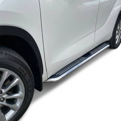 Black Horse Off Road - PINNACLE  Running Boards-Black & Silver-2024-2024 Toyota Grand Highlander|Black Horse Off Road - Image 6