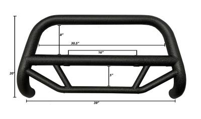 Black Horse Off Road - MAX T Bull Bar-Textured Black-2017-2025 Ford F-250 Super Duty/2017-2025 Ford F-350 Super Duty/2017-2025 Ford F-450 Super Duty/2017-2025 Ford F-550 Super Duty|Black Horse Off Road - Image 9
