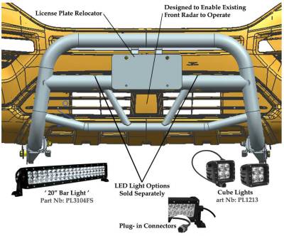 Black Horse Off Road - MAX T Bull Bar-Textured Black-2019-2023 Ford Ranger|Black Horse Off Road - Image 10