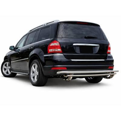 Black Horse Off Road - Rear Bumper Guard-Stainless Steel-GMC Sierra 3500 HD/GMC Sierra 2500 HD/Chevrolet Silverado 3500 HD/Chevrolet Silverado 2500 HD|Black Horse Off Road - Image 3