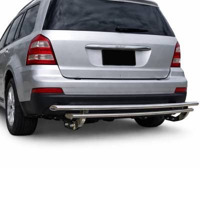 Black Horse Off Road - Rear Bumper Guard-Stainless Steel-GMC Sierra 3500 HD/GMC Sierra 2500 HD/Chevrolet Silverado 3500 HD/Chevrolet Silverado 2500 HD|Black Horse Off Road - Image 4