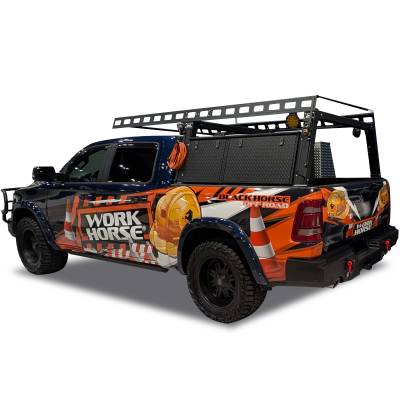 Black Horse Off Road - Base K2 Over Cab Rack for All 1/2 Ton and 3/4 Ton Trucks with 5.5 Foot Bed|Black Horse Off Road - Image 11