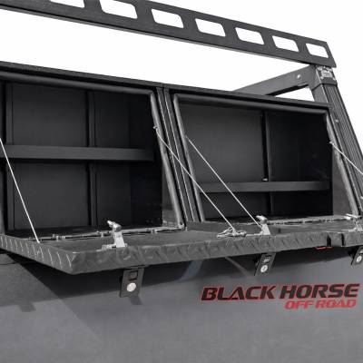 Black Horse Off Road - Base K2 Over Cab Rack for All 1/2 Ton and 3/4 Ton Trucks with 5.5 Foot Bed|Black Horse Off Road - Image 19